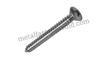 6G X 3/8"  Pozi Raised CSK Self Tapping Screws Stainless DIN 7983-25 PACK 